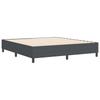 Platform Bed Frame Dark Grey 180 x 200 cm Corduroy Fabric