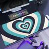 HD Print Large Gaming Mouse Pad Expansion Pad Gamer Keyboard Pad XXL Love Rubber Blue Non-Slip Desk Mat Cute Girl Mice Carpets