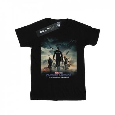 Marvel Studios Erkek Kaptan Amerika Kış Askeri Poster Tişörtü