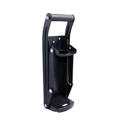 [ArkreaM] Can Crusher, Wall-Mounted, Vertical Type, for Home Use, Fits 12oz and 16oz Aluminum Cans, Space-Saving, Black
