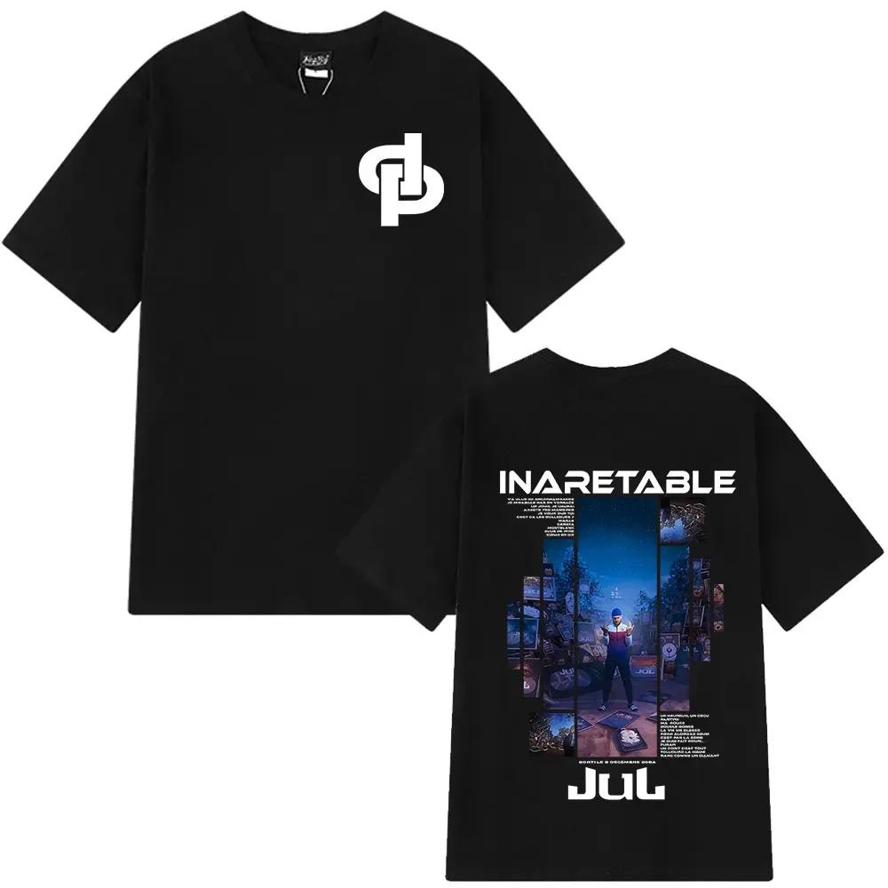 Rapper Jul Graphic Vintage Tshirt Unisex Wounisex Fashion Hiphop T Shirt Summer Shortsleeved  Cotton Oversized Aesthetic Black