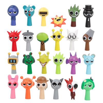 Set de 24 Piezas Figuras Divertidas Sprunki Modelo PVC Juego Sprunki Figuras de Acción y Juguete Para Regalo de Fans