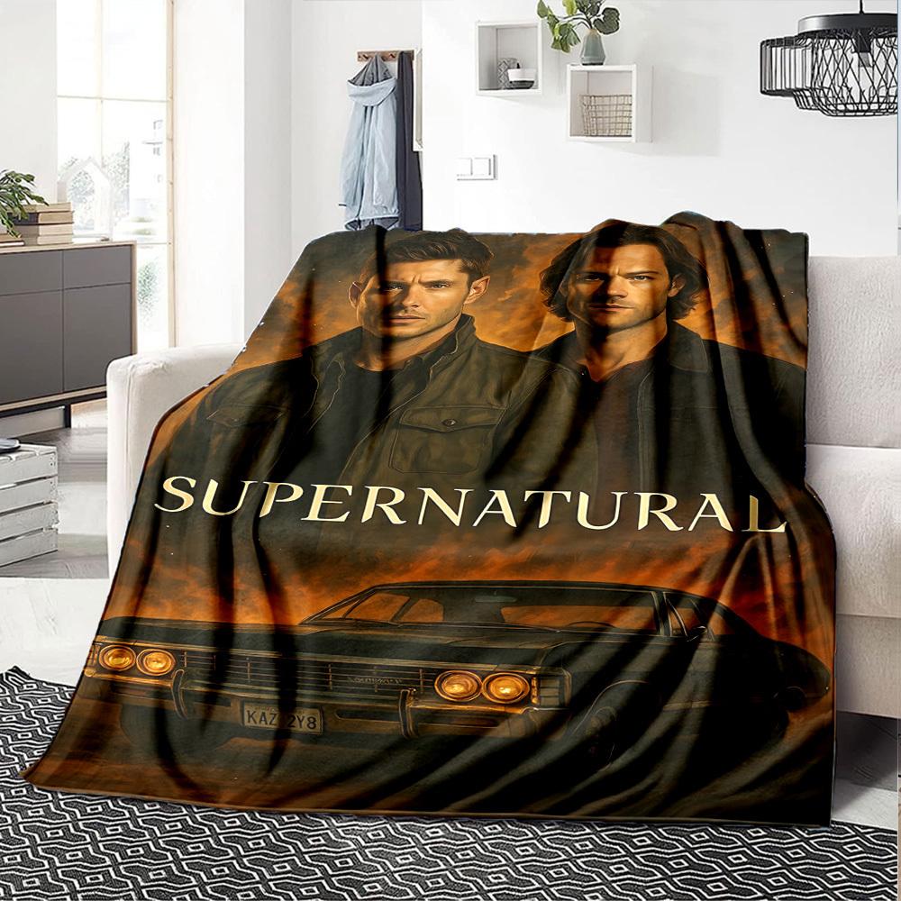 1pc Supernatural Supernatural Throw Blanket Soft Flannel, Cozy All Season Polyester Perfect for Home, Office