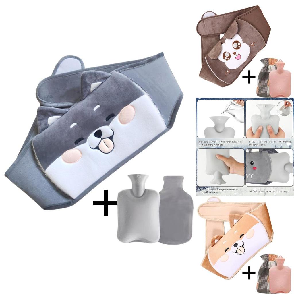 Warm Water Bottle With Plush Waist Cover Safe And Durable