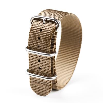 Beleutuchi B-Type Heavy Duty Nylon Nato Band 22Mm Dark Khaki X High Polish