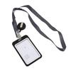 Lanyards Credential Holder Transparent Retractable Badge Reel with Lanyard Nurse Accessories for Work Removable ID Card Holder