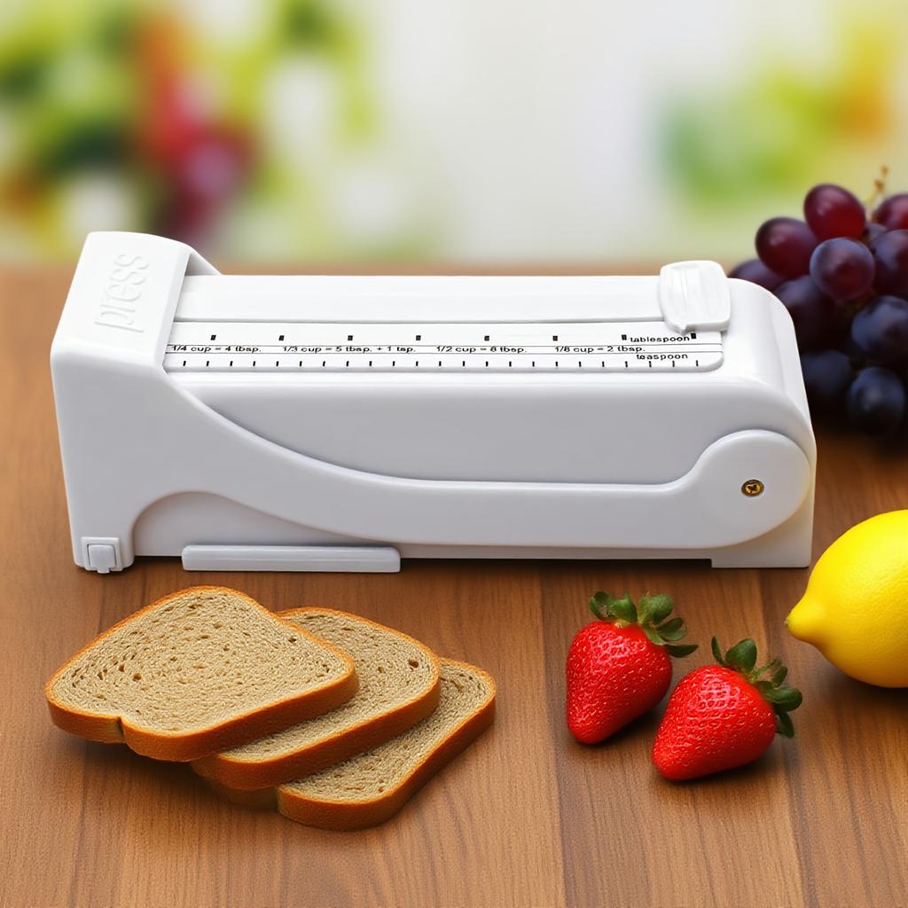 ith1pc Adjustable Butter Slicer w Measuring Dispenser ,Ergonomic Lever , ABS Plastic Manual Kitchen Gadget