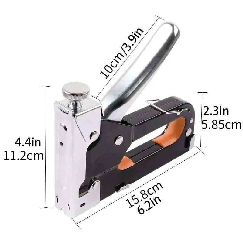Universal Durable 4-in-1 Manual Nail Gun - Portable T-U-Straight Nail Tool for Door Nailing, Comfortable Handheld 1Pc