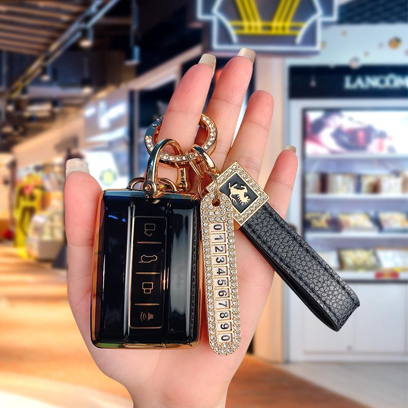 Premium Key Case for Tank 300/500 Cyber 22 Model with New TANK Logo - High-End Protective Shell & Buckle Bag