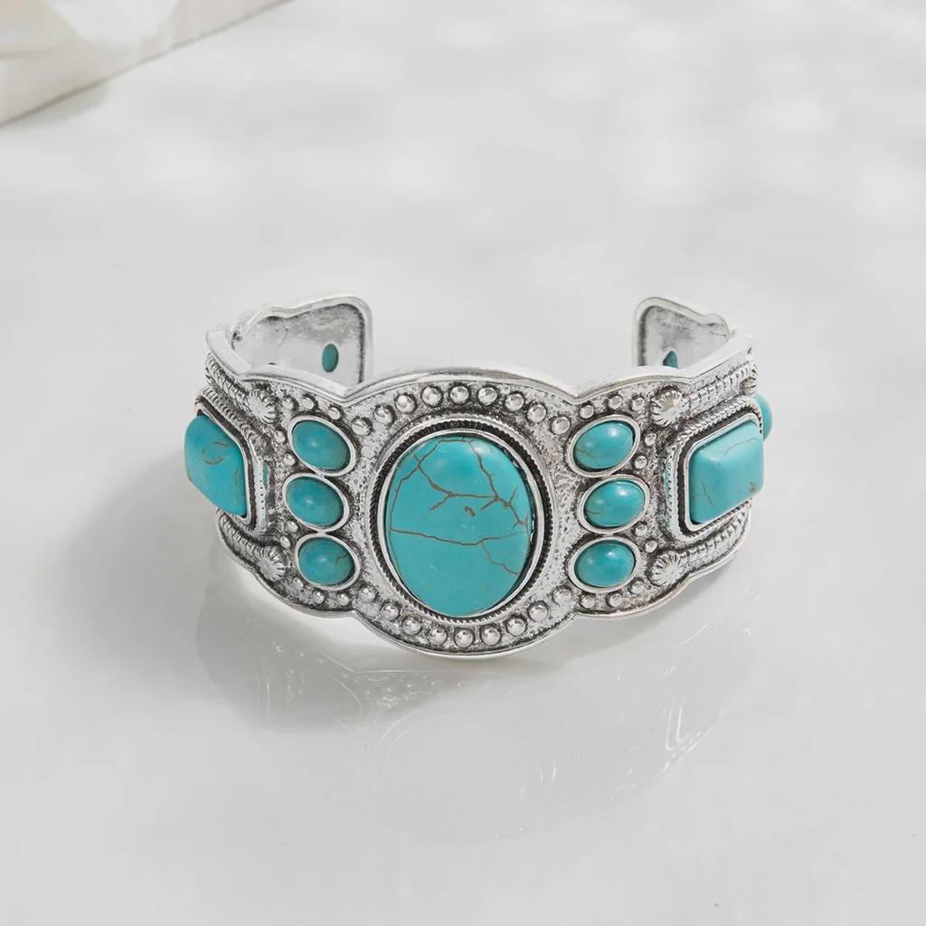 Vintage French Ethnic-Style Turquoise Bohemian Women's Bracelet