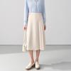 Women's High-Waist Pleated A-Line Commuter Skirt