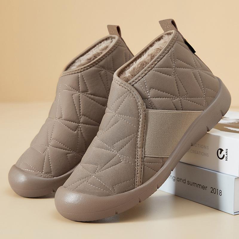 Women's Cushioned Large Size Winter Warm Snow Boots Padded Lining Waterproof Ankle Boots Non-slip Outdoor Hiking Mountaineering Sports Boots