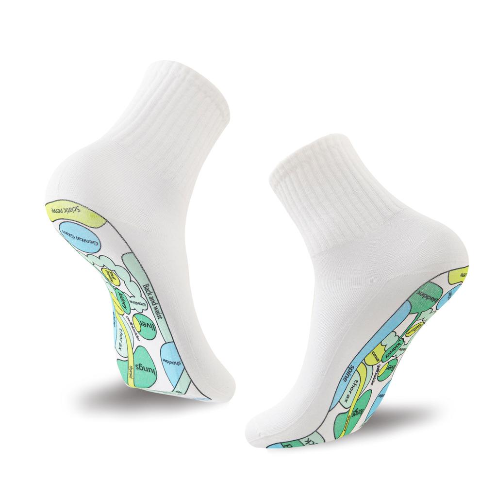 Acupressure Reflexology Gloves Socks Set Massage With Point Massager Tools Hand Spa Reflexology Sock Five Toe Separate Socks