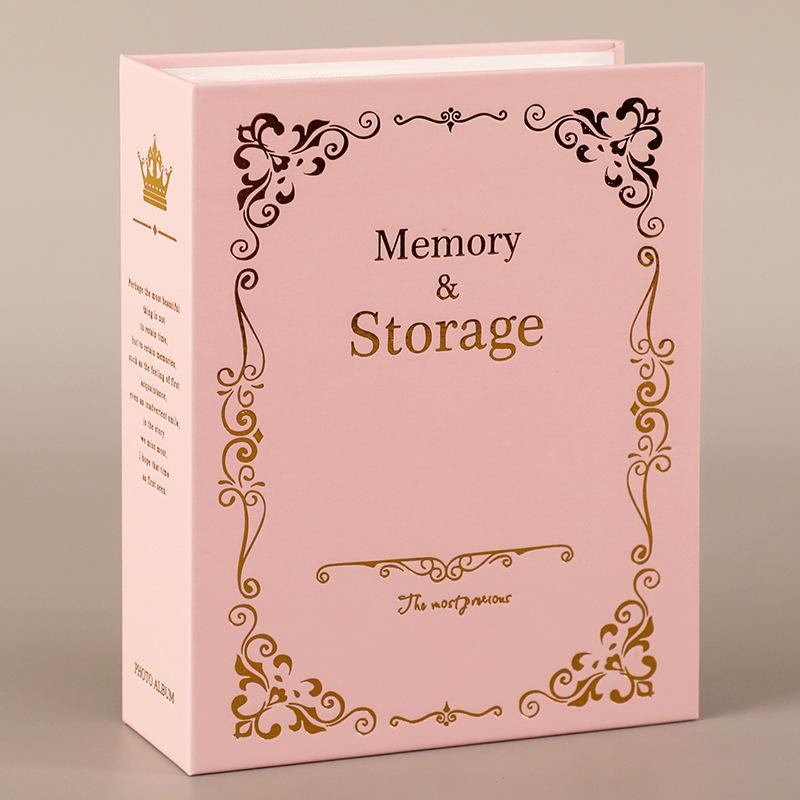 Photo Album Insert Type 4D Large 6 Inch 100 Sheets Plastic Children's Photo Album Hot Stamping