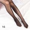 Sexy Women Love Dot Embroidery Silk Stocking Thin Vintage Faux Tattoo Thigh Sheer Pantyhose Female Elastic Hosiery Girls Tights