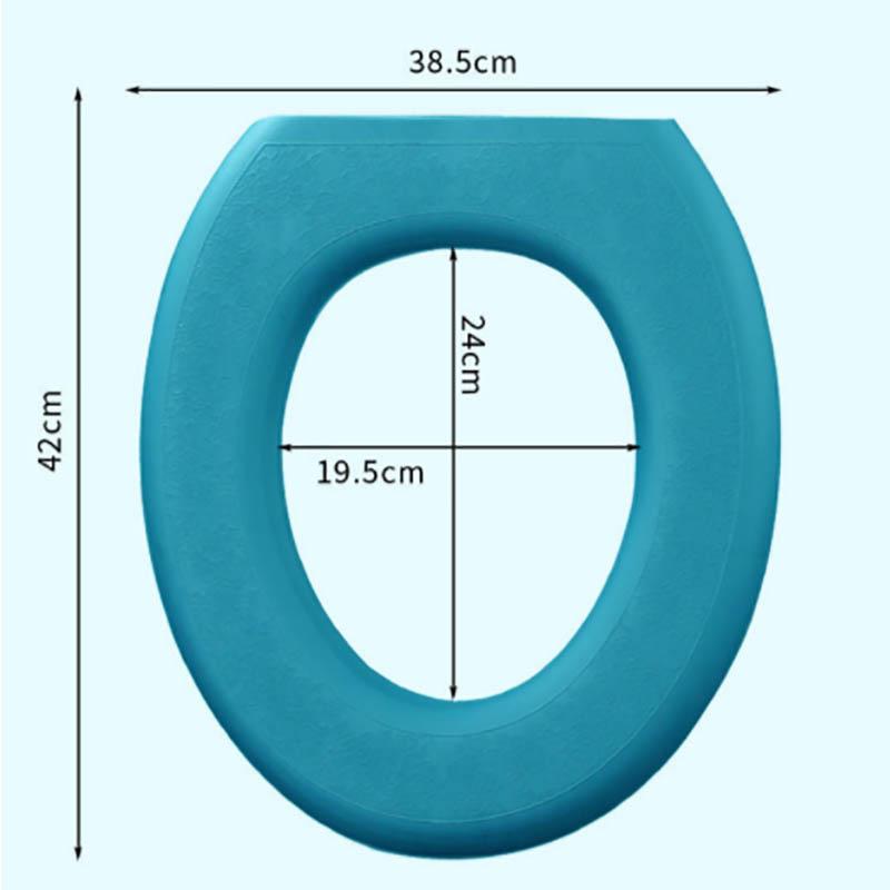 Toilet Silicone Pad Toilet Pad Four Seasons Universal Household Waterproof Toilet Seat Mat Cushion Thickened Warm Washable