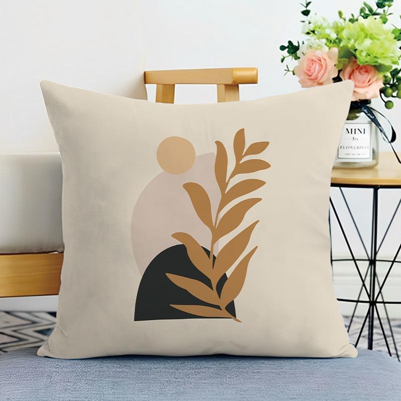 Simple Cute Printed Decorative Pillowcase Bedroom Living Room Square Cushion Pillowcase