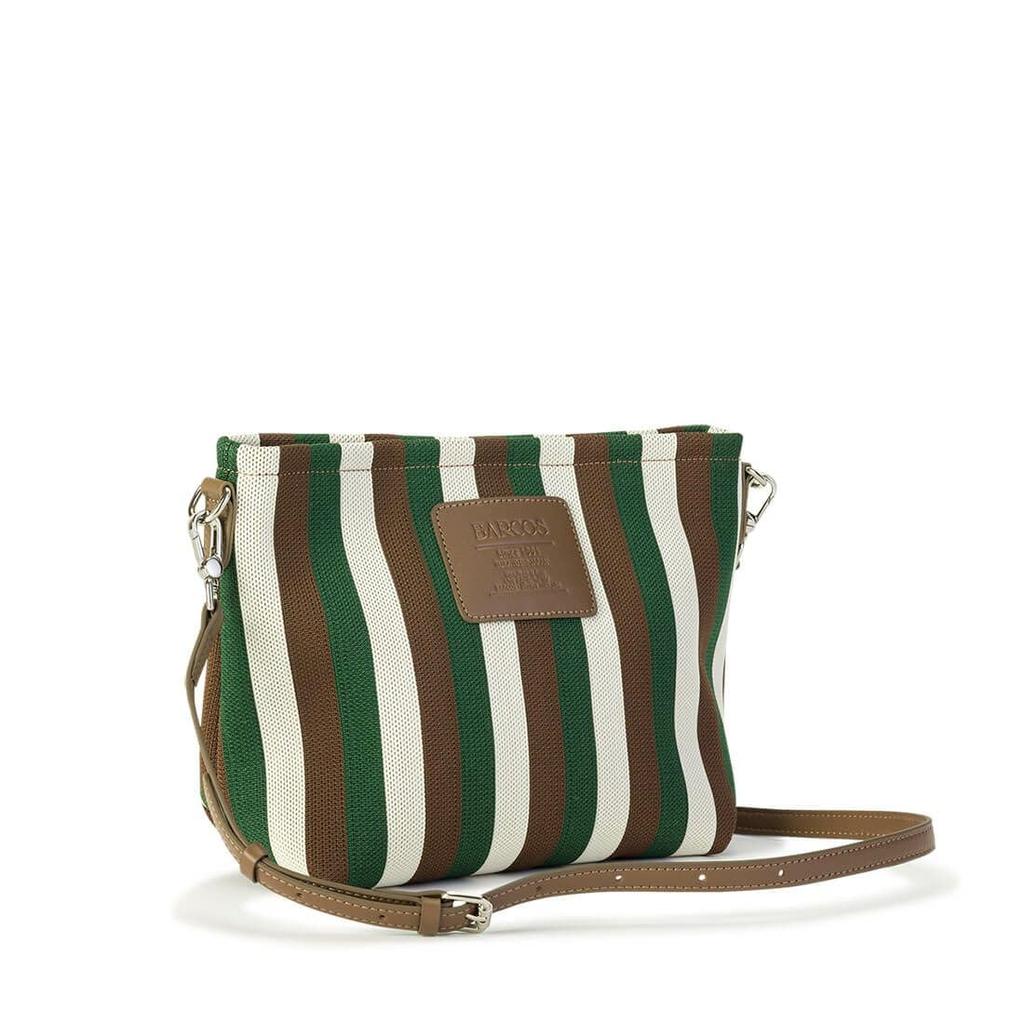 Barcos Mesh Bag with Adjustable and Green 2-Way Handbag/Shoulder Pouch, Length, Stretchy, Lightweight, Soft, Practical,