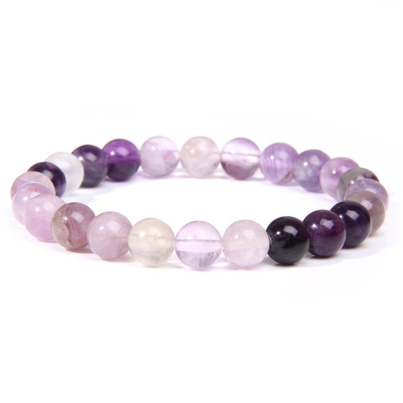 8Mm Natural Stone Bead Bracelet Men's Turquoise Elastic Bracelet.