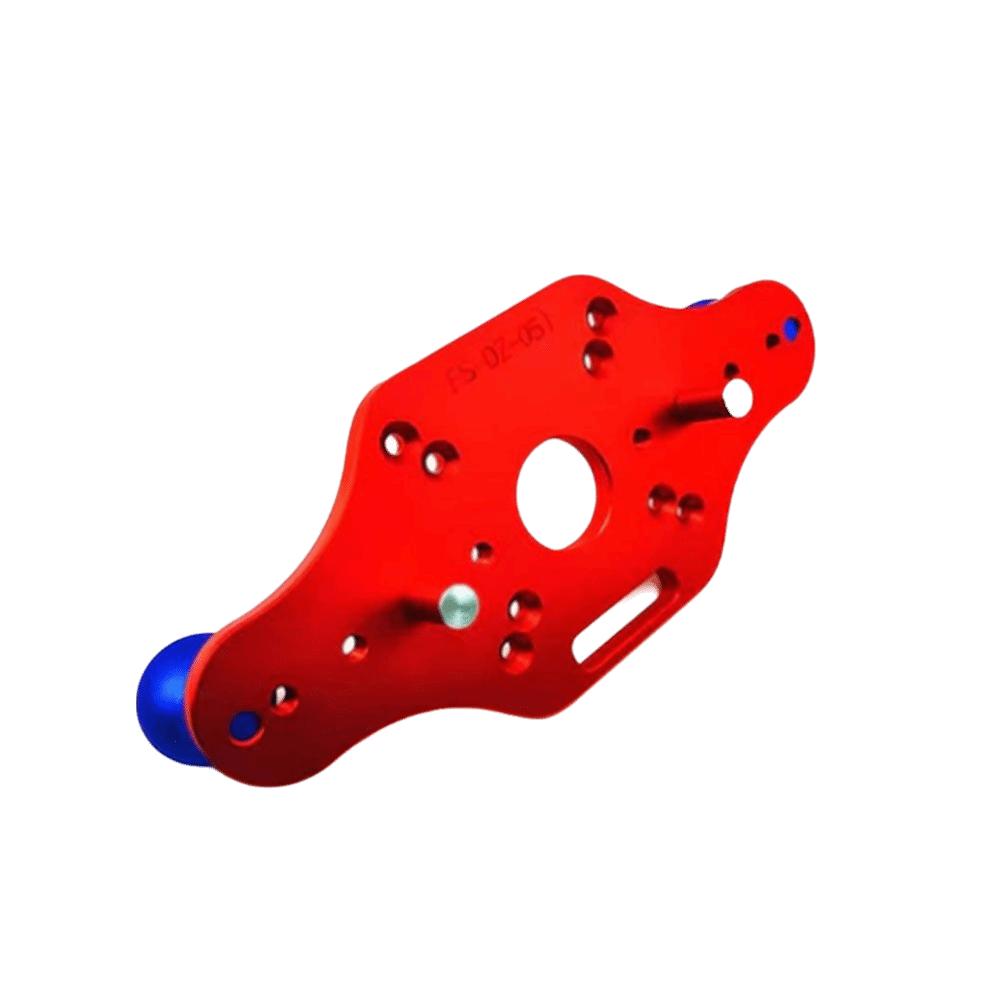 Slotted Bottom Plate Wood Router Base Rust Resistant Long Lasting Milling Mounting Plate Compact Guide Bakelite Material