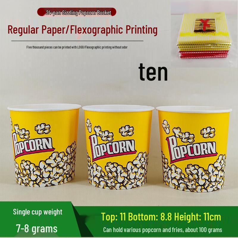 Commercial Disposable Popcorn Buckets & Cups