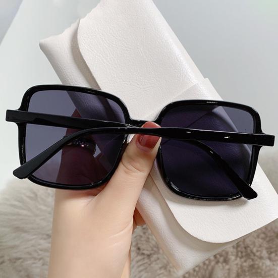 Sunglasses All-match Clear UV-proof` Ultralight Fashion Big Square Frame Gradient Sun Glasses for Taking Vacation