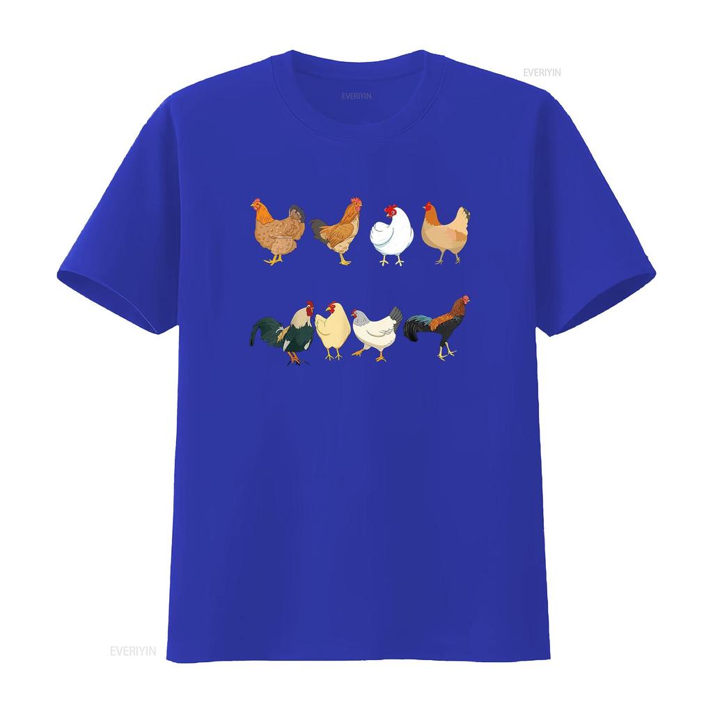 T-shirt Poulets Amateurs de Poulets Propriétaires Éleveurs s vintage Lavé mode Haut Pour le Quotidien Élégant homme Confortable