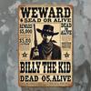 Cowboy Wild West Retro Metal Tin Sign Wall Decor 20x30cm Home Bar Art