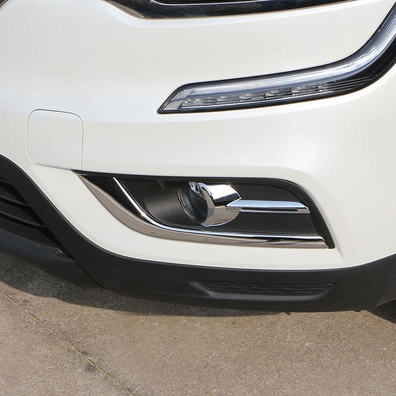 Car Front Fog Lamps Cover Fog Lights Trim for Renault Koleos MK2 II Samsung QM6 2017 - 2025 ABS Chrome Accessories