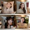 Hot L-Llee Sung-kyunged Cushion Cover Soft Washable Pillow Case Multi-Scene for Couch Bed Travel Office Use