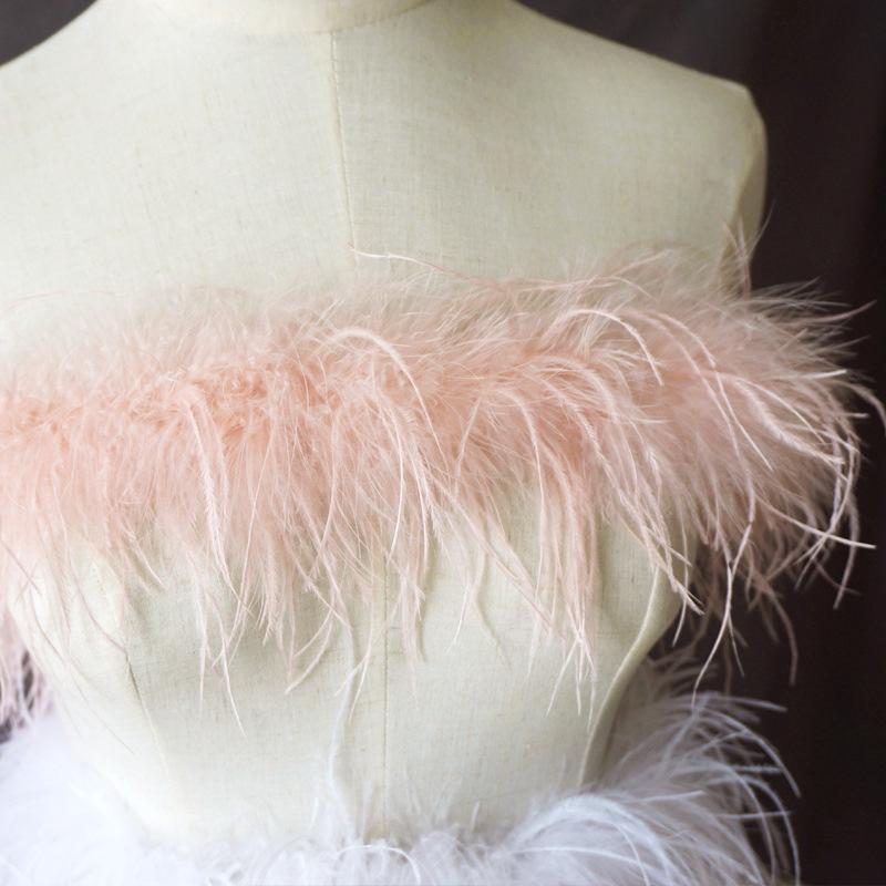 Bunte Straußenfederstreifen für selbstgemachte Tanzkostüme und Accessoires