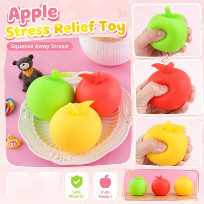 Fruit Shaped Stress Relief Toy Soft Squeeze Ball Sensory Fidget Toy for Hand Therapy and Anxiety Reduction Durable Material