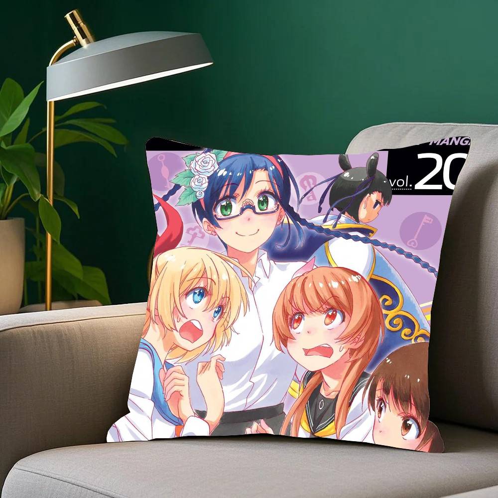 Anime N-Nisekoi Kissenbezug Heimdekoration Überwurf für Sofa Bett Auto Zimmer Dekoration Geschenkidee