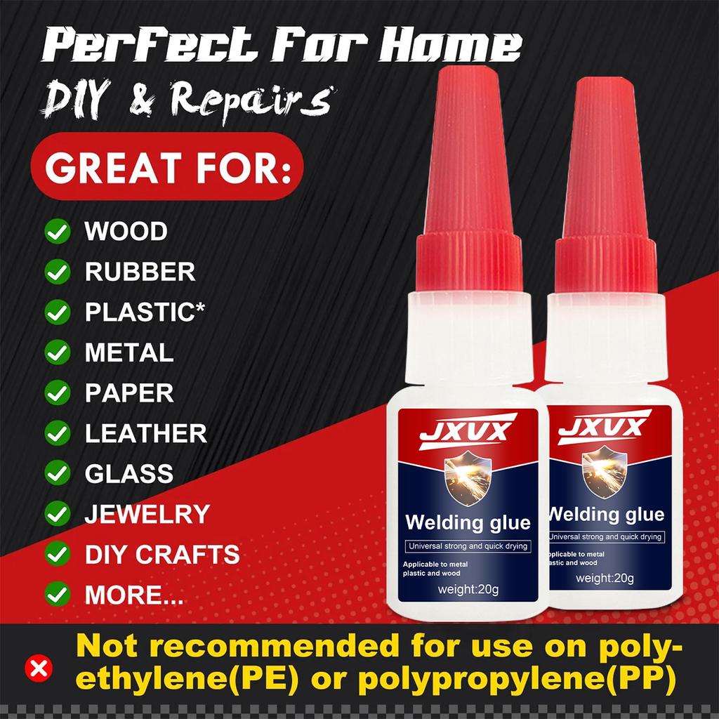 20g Industrial Welding Adhesive Fast-Drying High-Strength Cyanoacrylate - High-Strength Super Glue