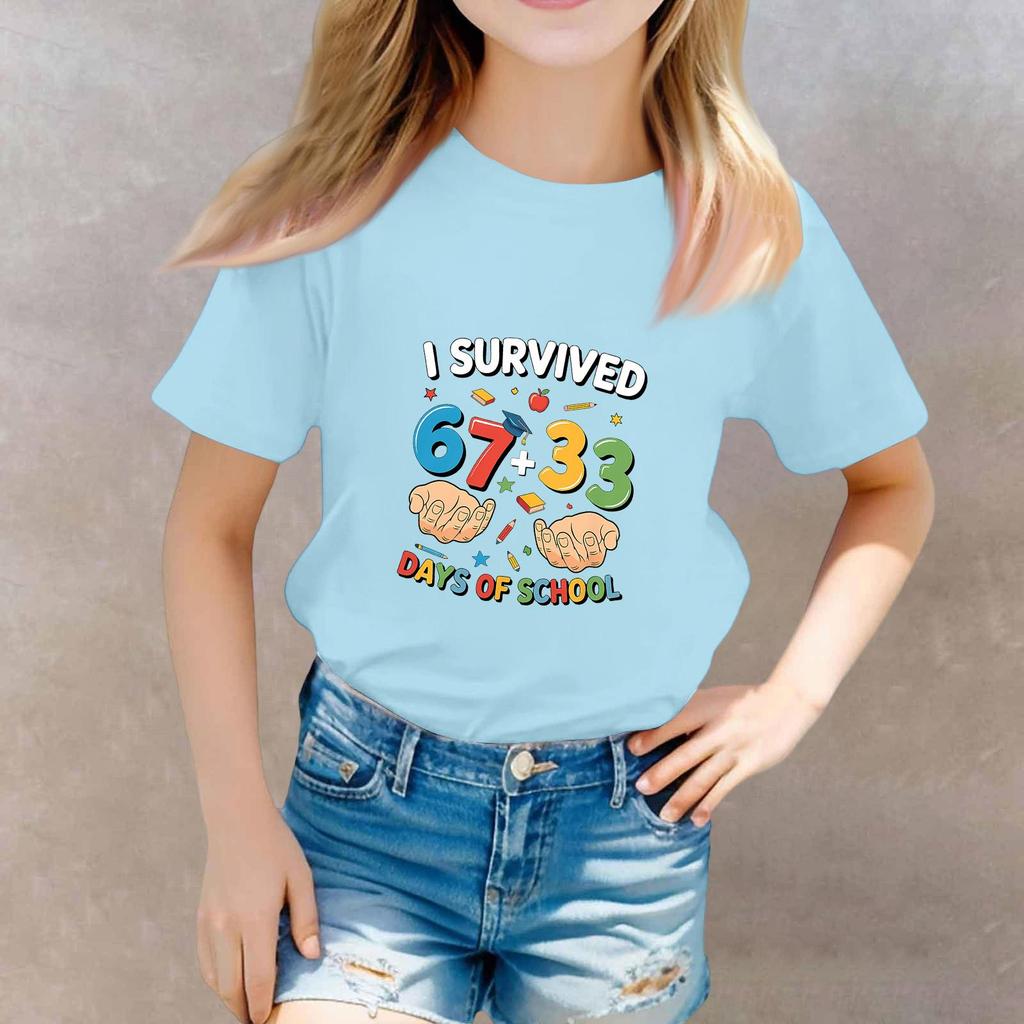 St. St. Patrick's Day Kleinkind Mädchen Junge T-Shirts Kinder Oberteil Jungen und Mädchen Bedrucktes Kurzarm-T-Shirt