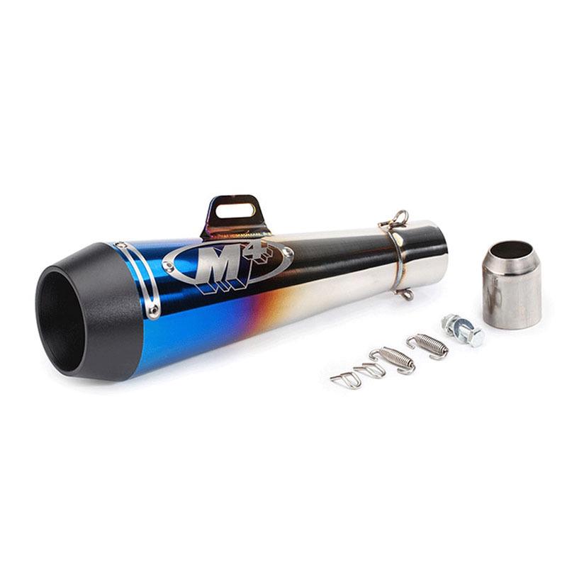 Universal M4 Motorcycle Exhaust for Kawasaki, Yamaha, and Sportbikes