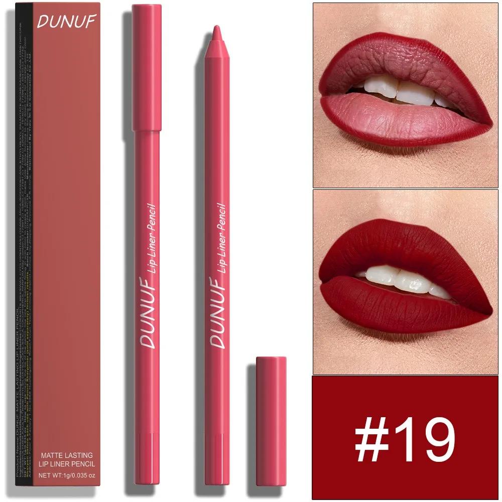 23 Kolory Piankowy Lipliner Trwały Wodoodporny Szminka w Pisaku Miękka Mgiełka Delikatne Różowe Brązowe Fioletowe Kolory Matowa Kredka do Konturowania Ust