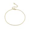 SA RINNTIN Fashion Jewelry 925 Sterling Silver Anklet Foot Chain Jewelry for Women 14K Gold Plated Chain Anklets