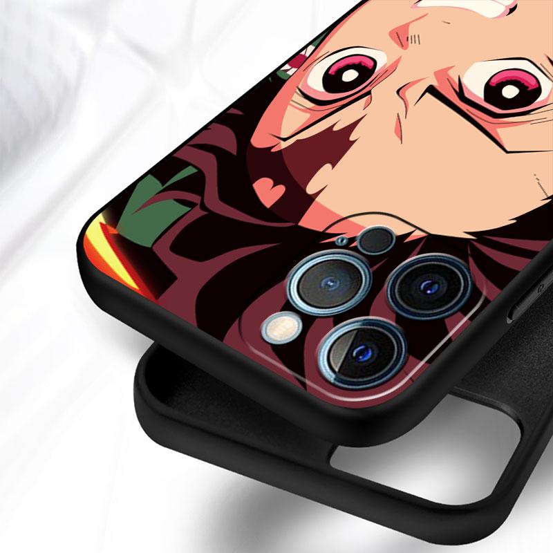 Měkké pouzdro pro Apple iPhone 11 13 Pro Max 14 12 Mini 7 8 Plus X XS XR SE 2020 6 6S 5 5S Kryt na telefon Funda Demon Slayer Anime Capa