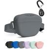 Portable Dog Treat Bag Silicone Adjustable Pet Outdoor Feeder Bag Hands-Free Waterproof Dog Training Waist Bag Walking