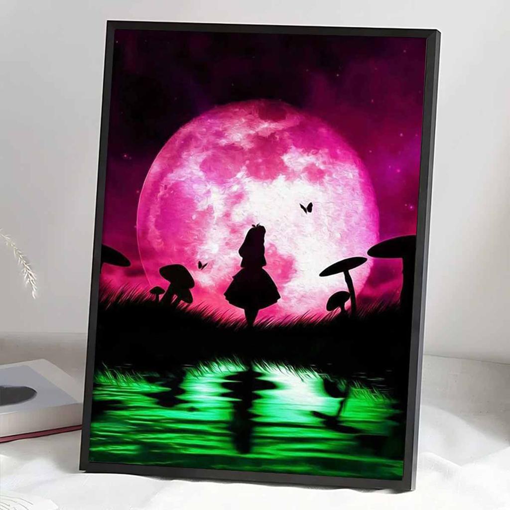 Full Round Diamond Painting Lovely Princess Princess Art Rhinestone Picture Mosaic DIY 5D Cross Stitch Embroidery Home Decoration