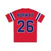 Norwegen Fußball T-Shirt Trikot Rundhals Kurzarm Sommer Herren Damen T-Shirt Lässig Mode Unisex Streetwear T-Shirts Druck Top