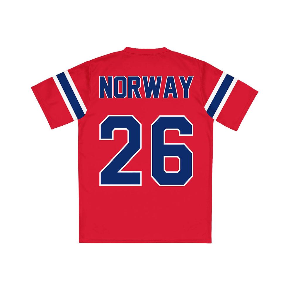 Norwegen Fußball T-Shirt Trikot Rundhals Kurzarm Sommer Herren Damen T-Shirt Lässig Mode Unisex Streetwear T-Shirts Druck Top