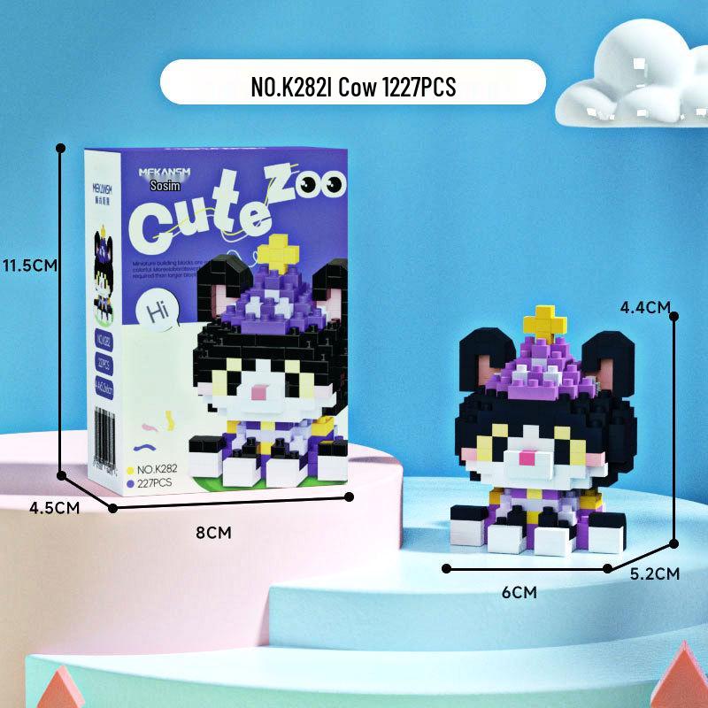 Penguin Top Hat Party Toy - Compatible Building Blocks for Small Animals