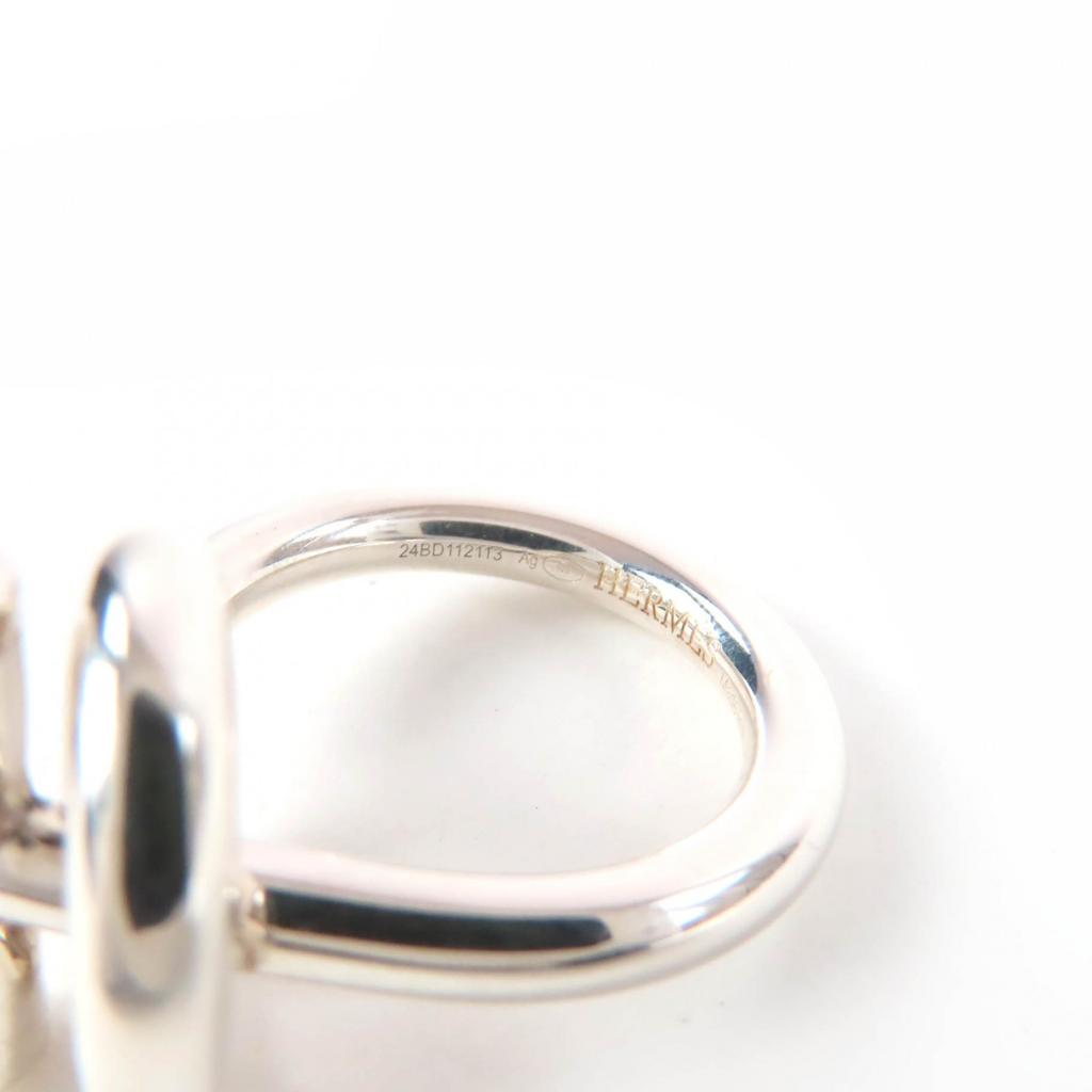 Excellent HERMES Ring Echappé MM Silver 925 Women Used