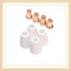 60Pcs Ceramic + Metal Air Plasma Cutting Cutter Consumables Extended TIP Nozzle Electrode For PT31 LG40 Torch CUT-50D