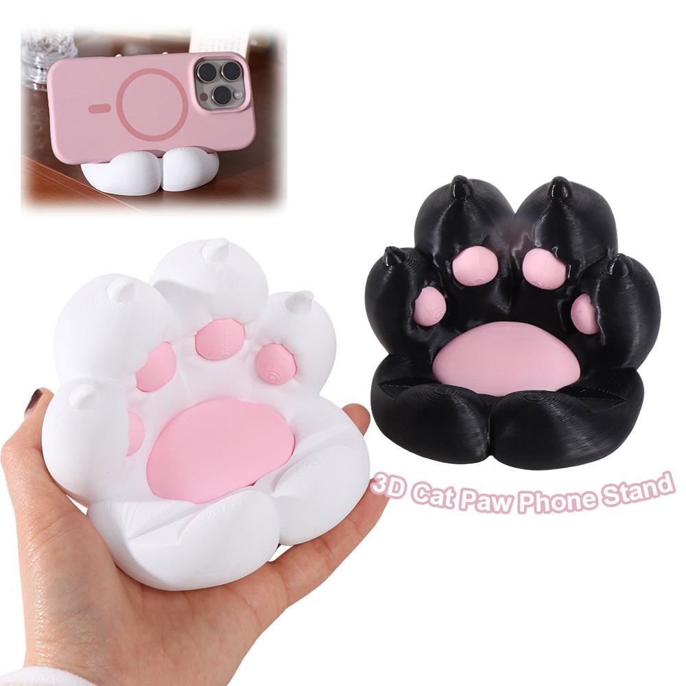 Cartoon Style Cat Paw Phone Stand 3D Printed Cartoon Tablet Stand Bracket Tabletop Organizer