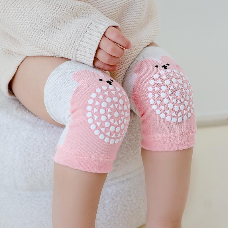 Prodyšné, protiskluzové dětské chrániče kolen a loktů pro batolata - vysoká elasticita, tenká gelová ochrana na jaro a léto