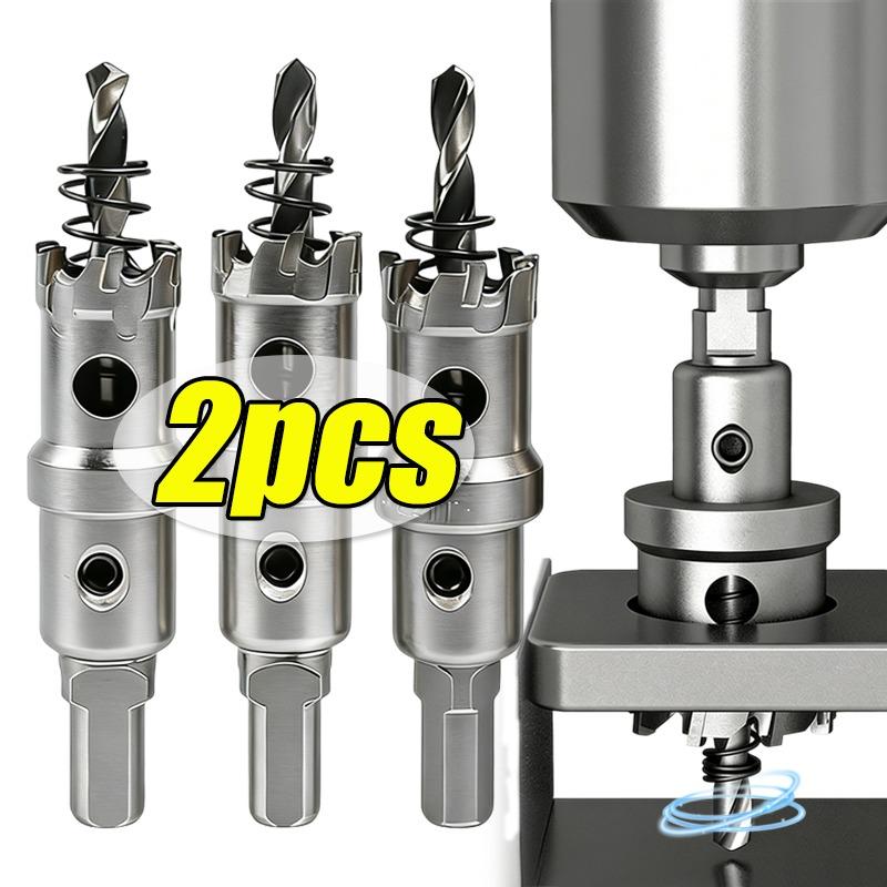 Stainless Steel Alloy Drill Bit Hole Saw Heavy Duty Impact Cutting Hole Bit For Aluminum Metal Plate Hardware Drilling Tools
