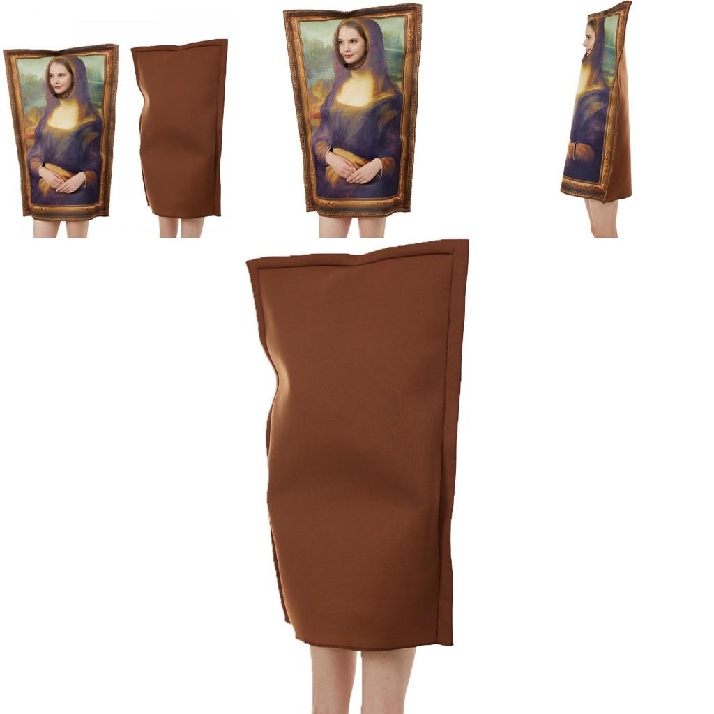 Halloween Mona Lisa Cosplay Costume For Adults And Teens High-quality Polyester Material